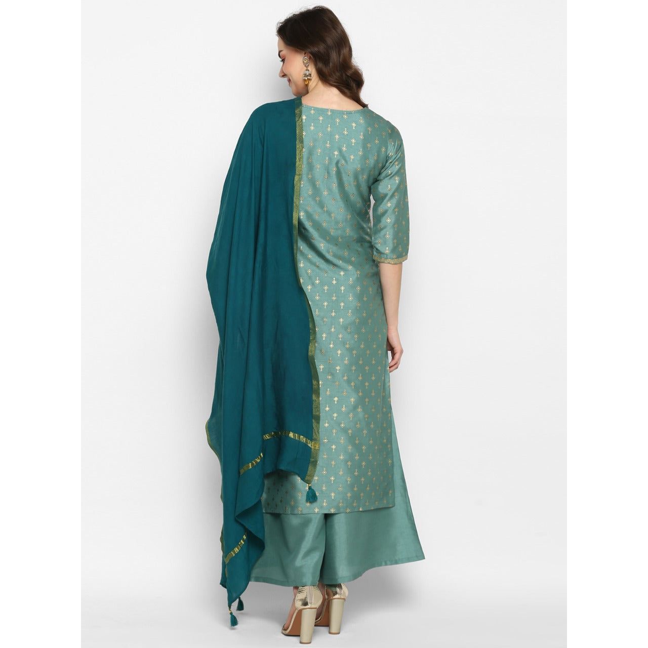 Elegant Silk Kurta Set for Women - Wedding & Party Wear Kurti Outfit - Perfect for Festivals, Bridal Showers & Special Occasions