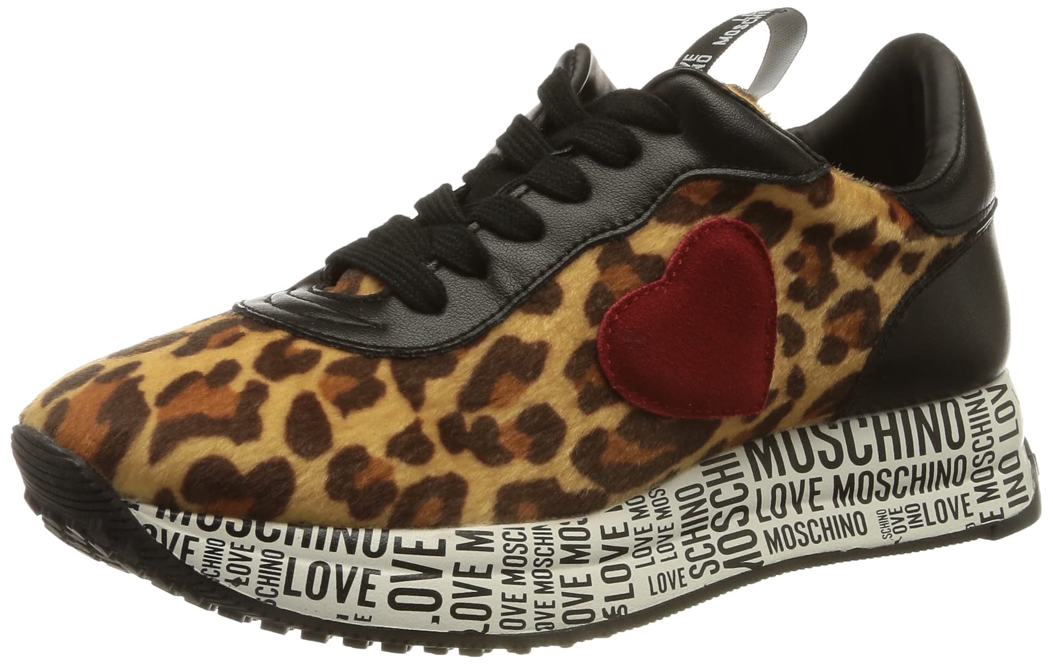 Love Moschino Women's Black Sneakers - Stylish & Comfortable Casual Shoes for Everyday Wear, Walking & Fashion Outfits