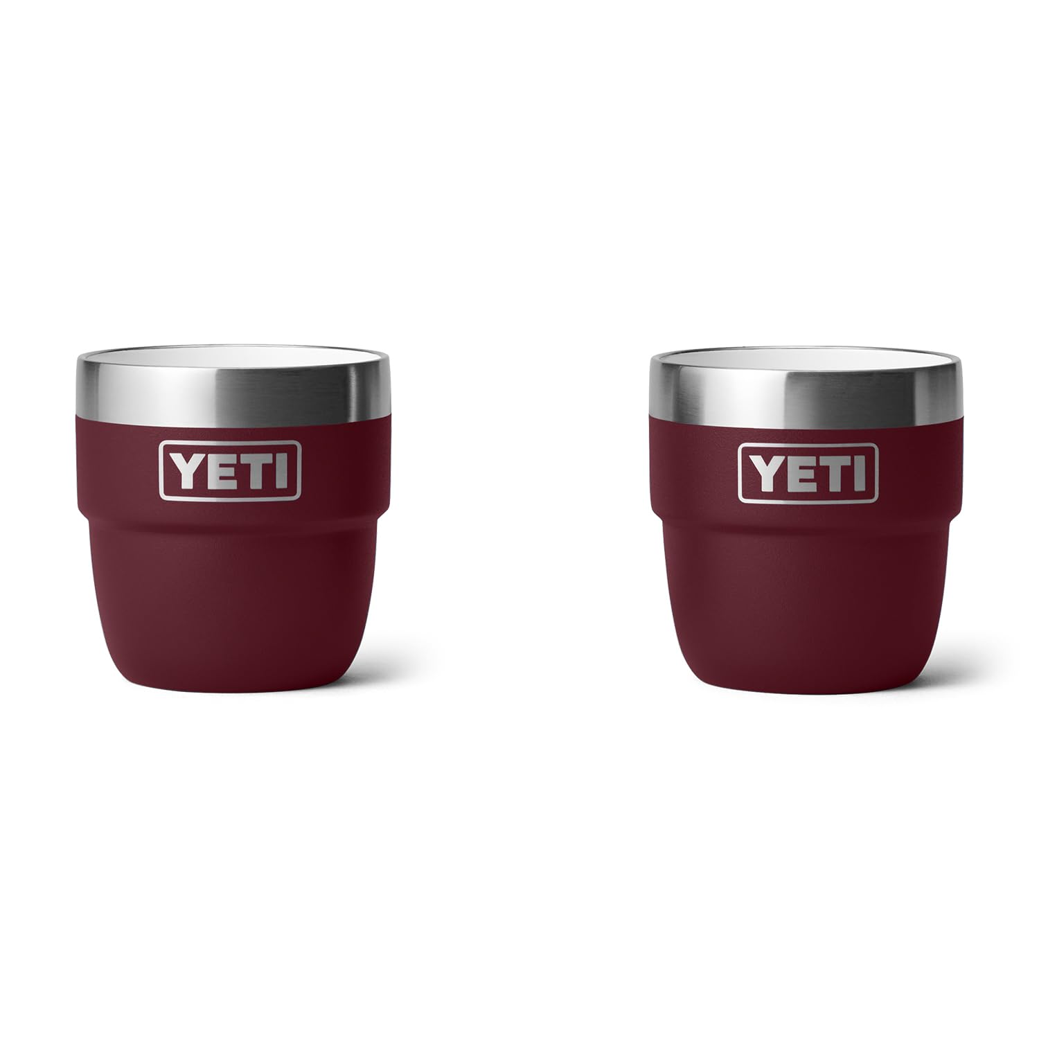YETI Rambler 4 oz Stackable Stainless Steel Vacuum Insulated Espresso Coffee Cups - 2 Pack | Perfect for Camping, Office & Travel | Keeps Drinks Hot or Cold