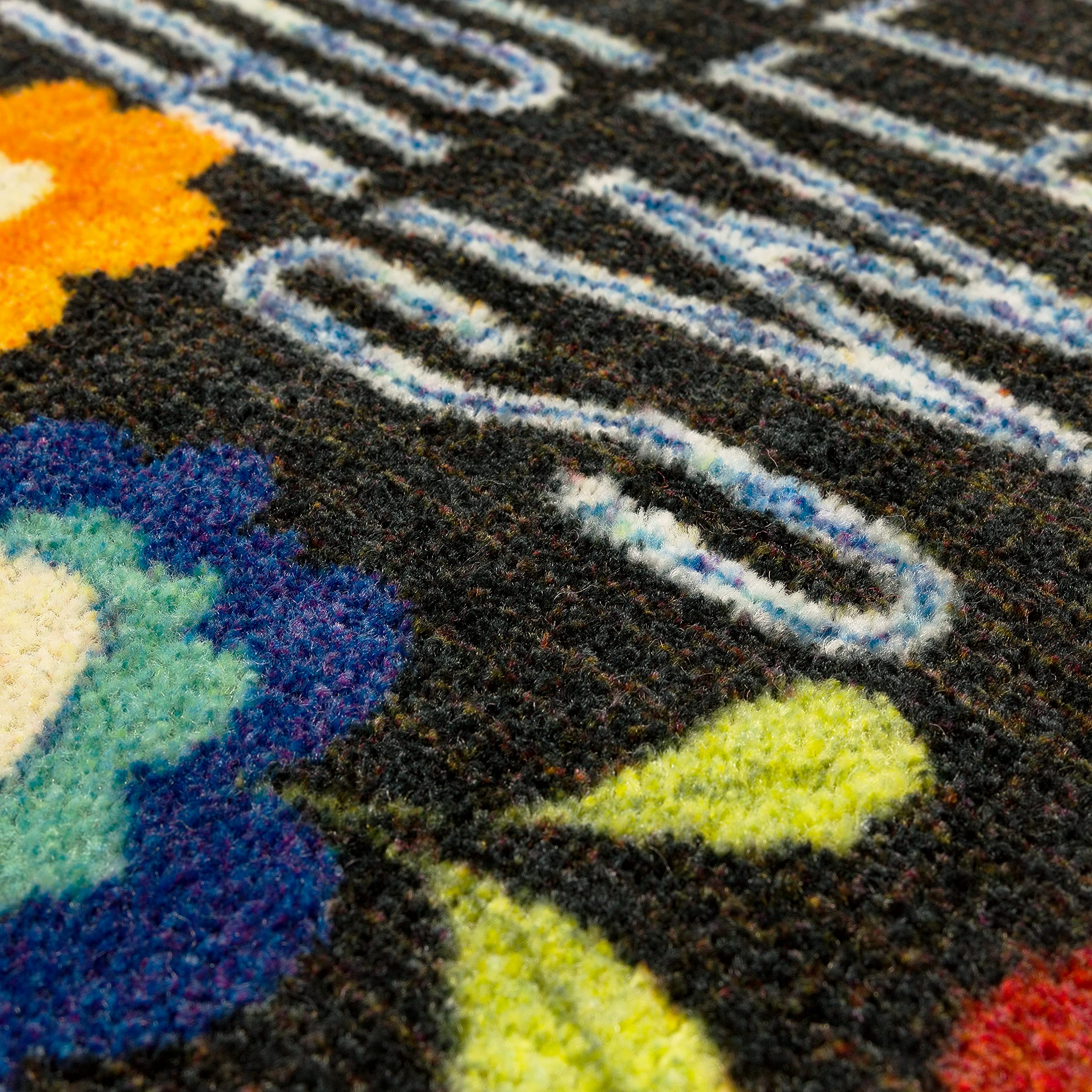 Mohawk Home Kitchen Mat - Home Sweet Flowers Black, 1'6