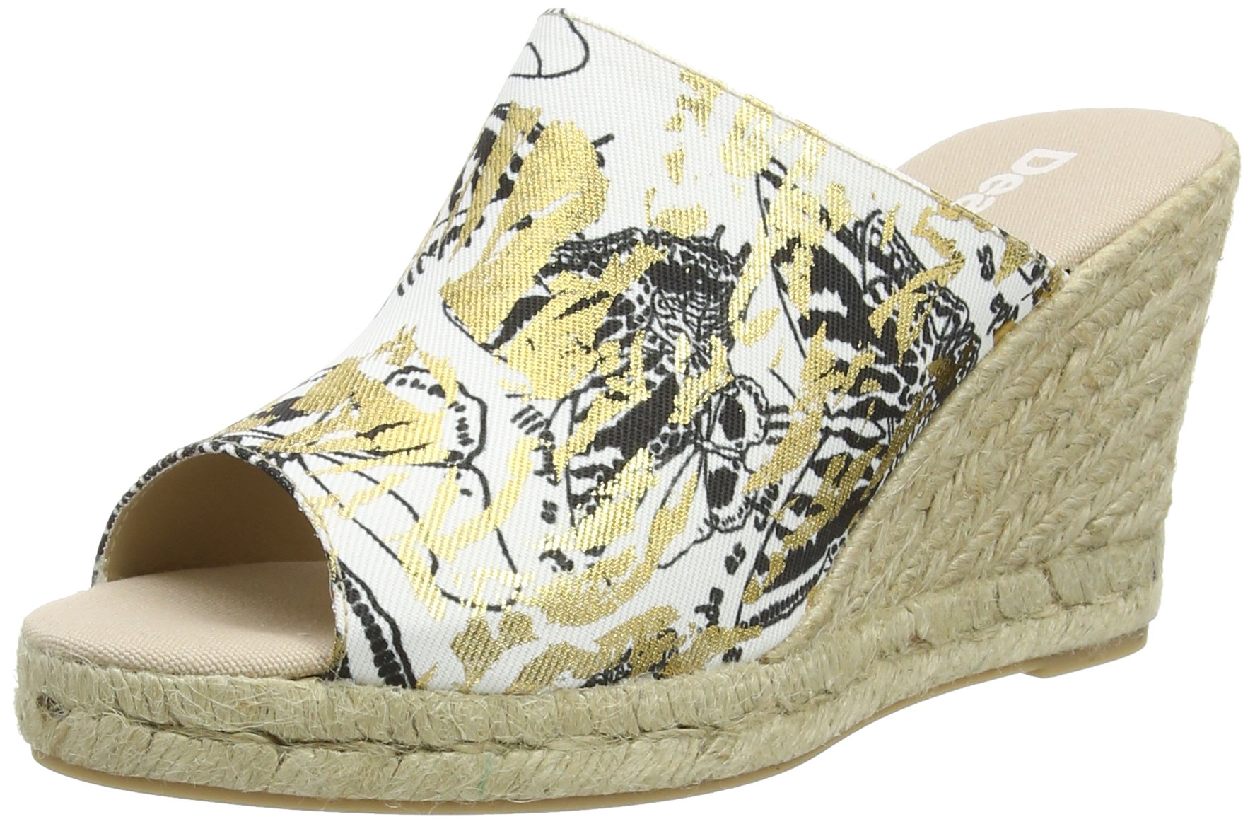 Desigual Tarifa 5 Women's Wedge Sandals - Comfortable Summer Shoes for Beach, Vacation & Casual Outings