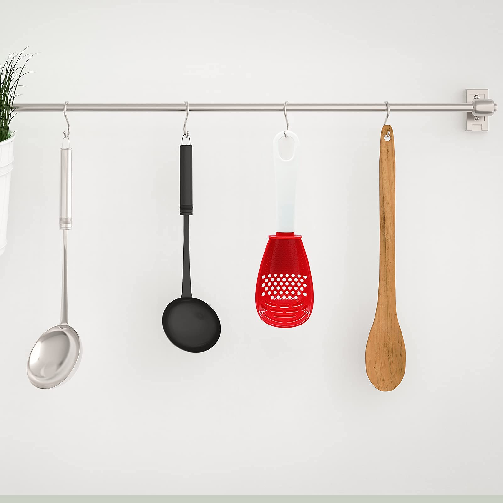 6-in-1 Multifunctional Kitchen Tool Set - Heat Resistant Cooking Spoon (356°F) with Egg Separator, Draining, Mashing & Grating Functions - Perfect for Baking, Meal Prep & Everyday Cooking