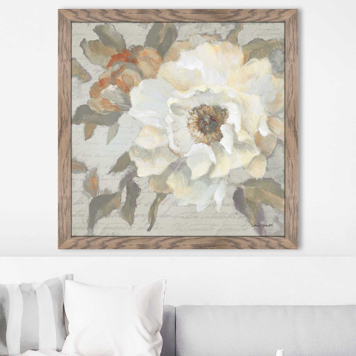 Blooming Peony Letter I by Lanie Loreth - Acrylic Wall Art Print - Perfect for Home Decor, Office & Gift Giving