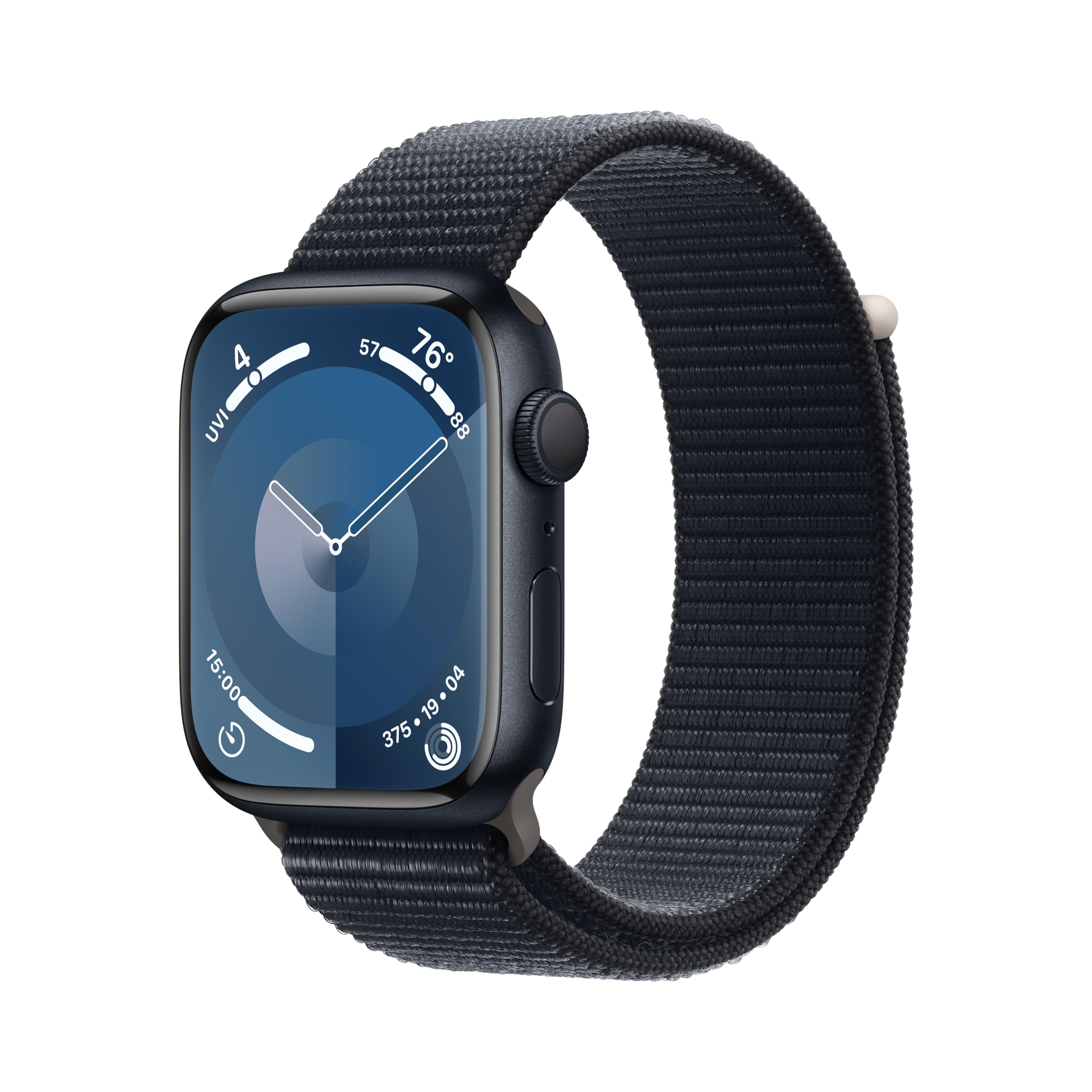 Apple Watch Series 9 (GPS 45mm) - Midnight Aluminum Case with Midnight Sport Loop - Premium Renewed Smartwatch for Fitness Tracking & Notifications - Perfect for Running, Swimming & Daily Wear
