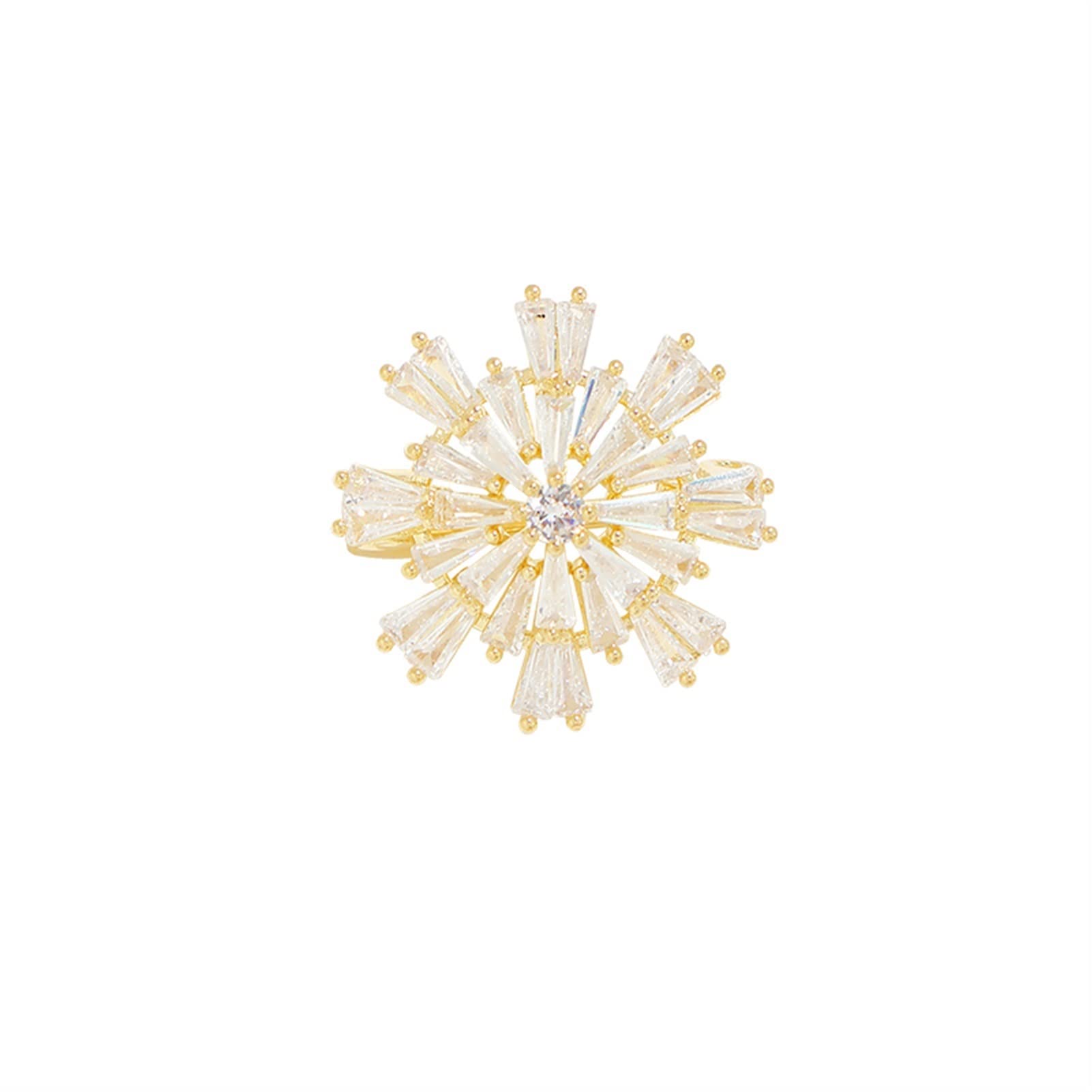 WOCOYO Luxury Mini Snowflake Brooch Pin for Women - Elegant Sweater Shawl Clip, Wedding Dress Jewelry & Fashion Accessories - Perfect for Bridal, Party, and Winter Outfit Decoration