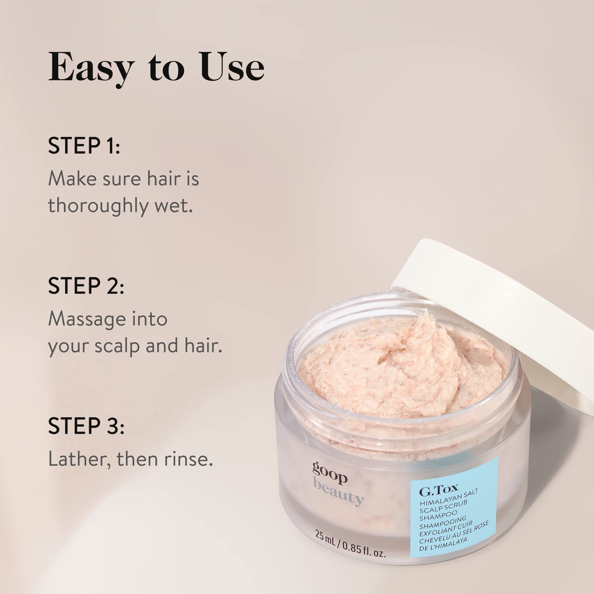 Organic Himalayan Salt Scrub Shampoo for Hair Growth & Scalp Exfoliation - Sulfate-Free Deep Cleansing Treatment for Dry, Damaged Hair - Perfect for Spa Day & At-Home Hair Care Routine