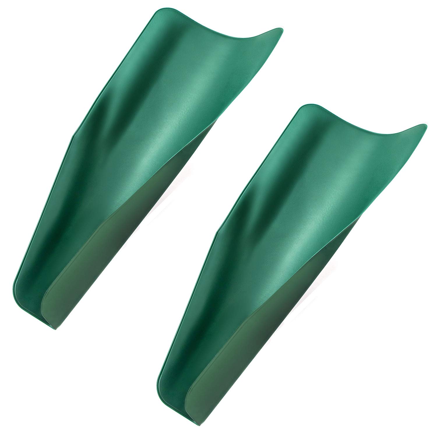 QWORK Flexible & Reusable Oil Funnel - Foldable 14.57x6.7 Inch Automotive Funnel for Trucks, Motorcycles, Cars - 2 Pack Green - Perfect for Oil Changes, Fluid Transfers & DIY Auto Maintenance