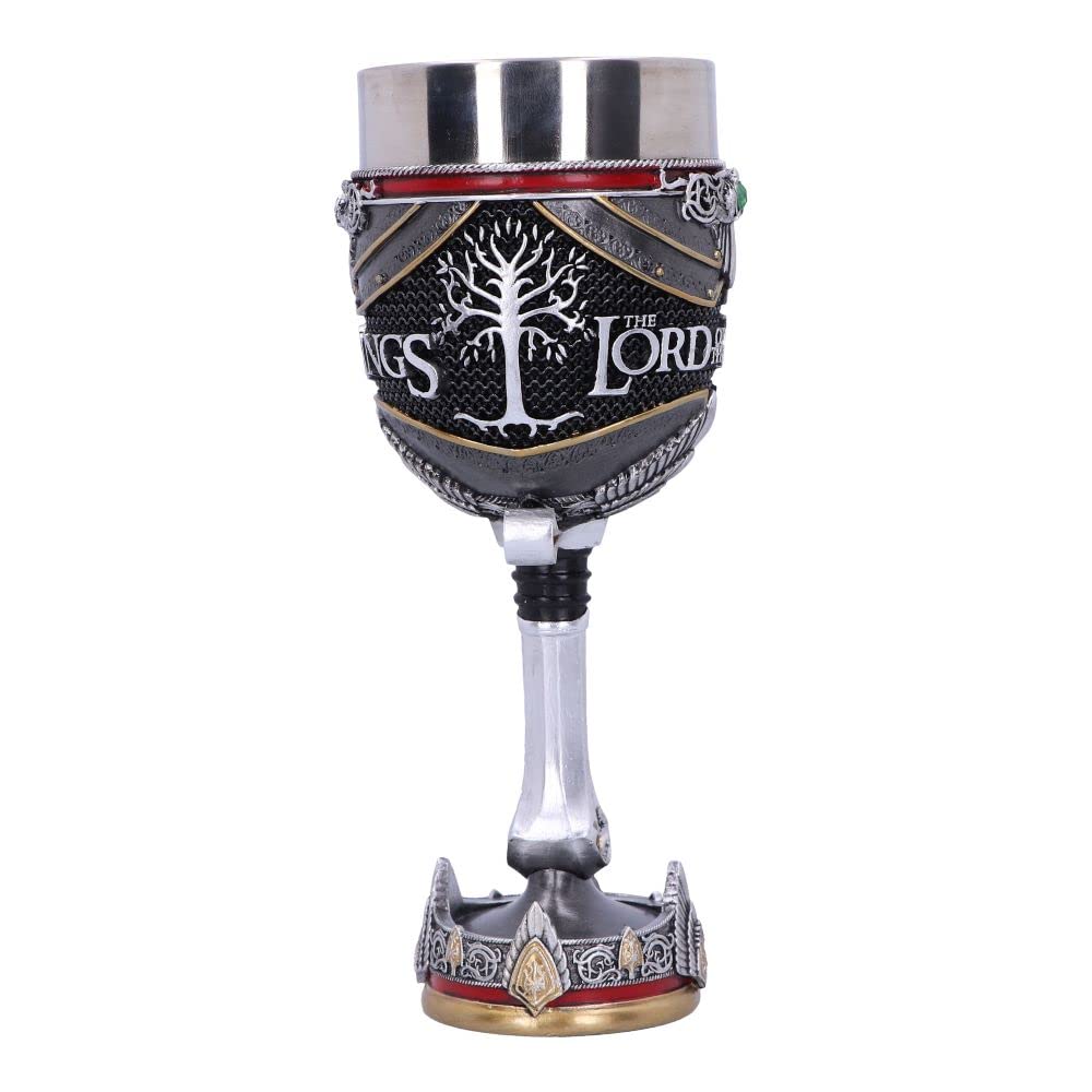 Nemesis Now Lord of the Rings Goblet - Hand-Painted Aragorn Themed Collectible Drinking Cup for LOTR Fans | Perfect for Fantasy Parties, Movie Nights & Themed Home Decor