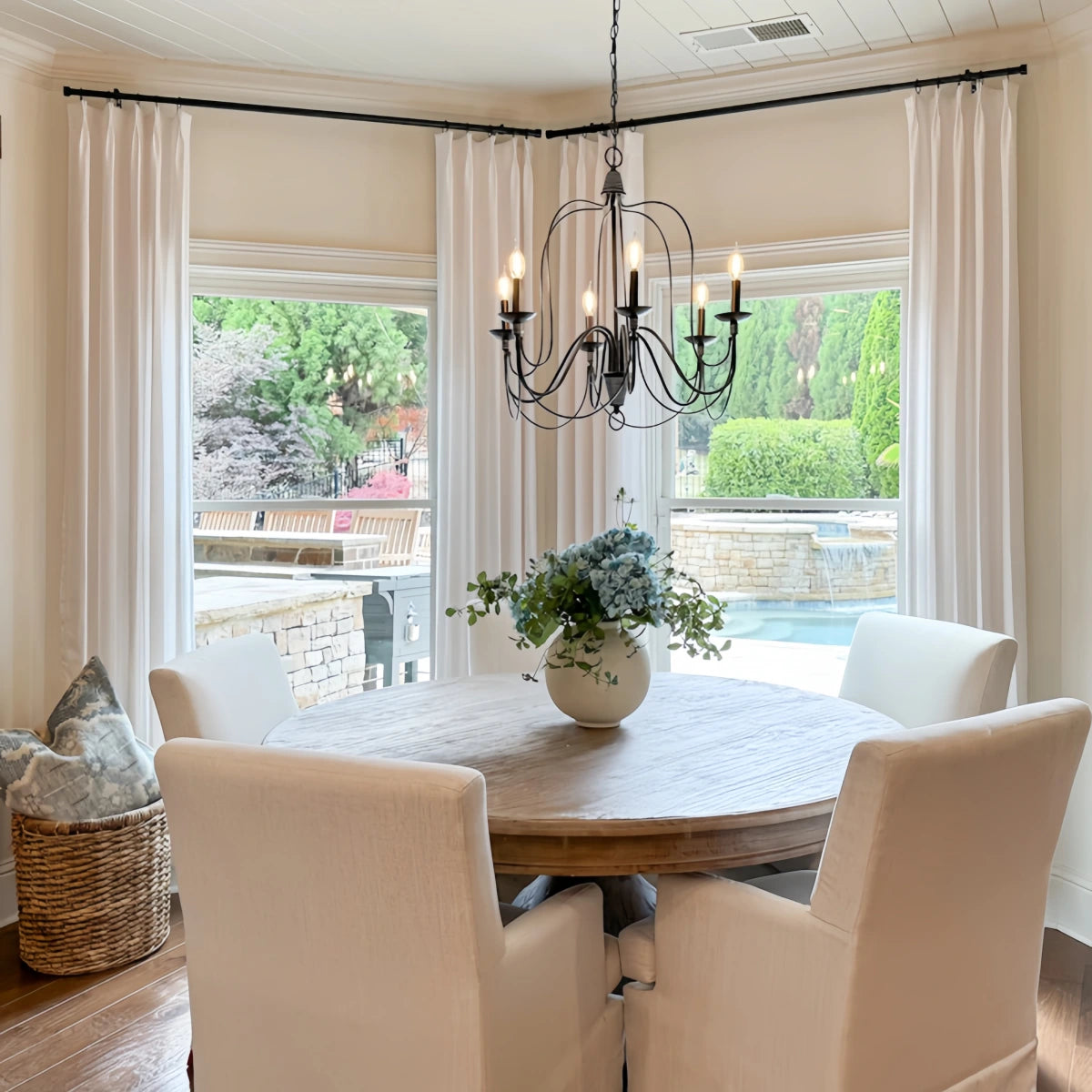 Pinch Pleated Blackout Curtains - 100% Linen Memory Trained Drapes in Natural Beige & White | Modern Custom Window Treatments for Living Room, Bedroom & Home Theater