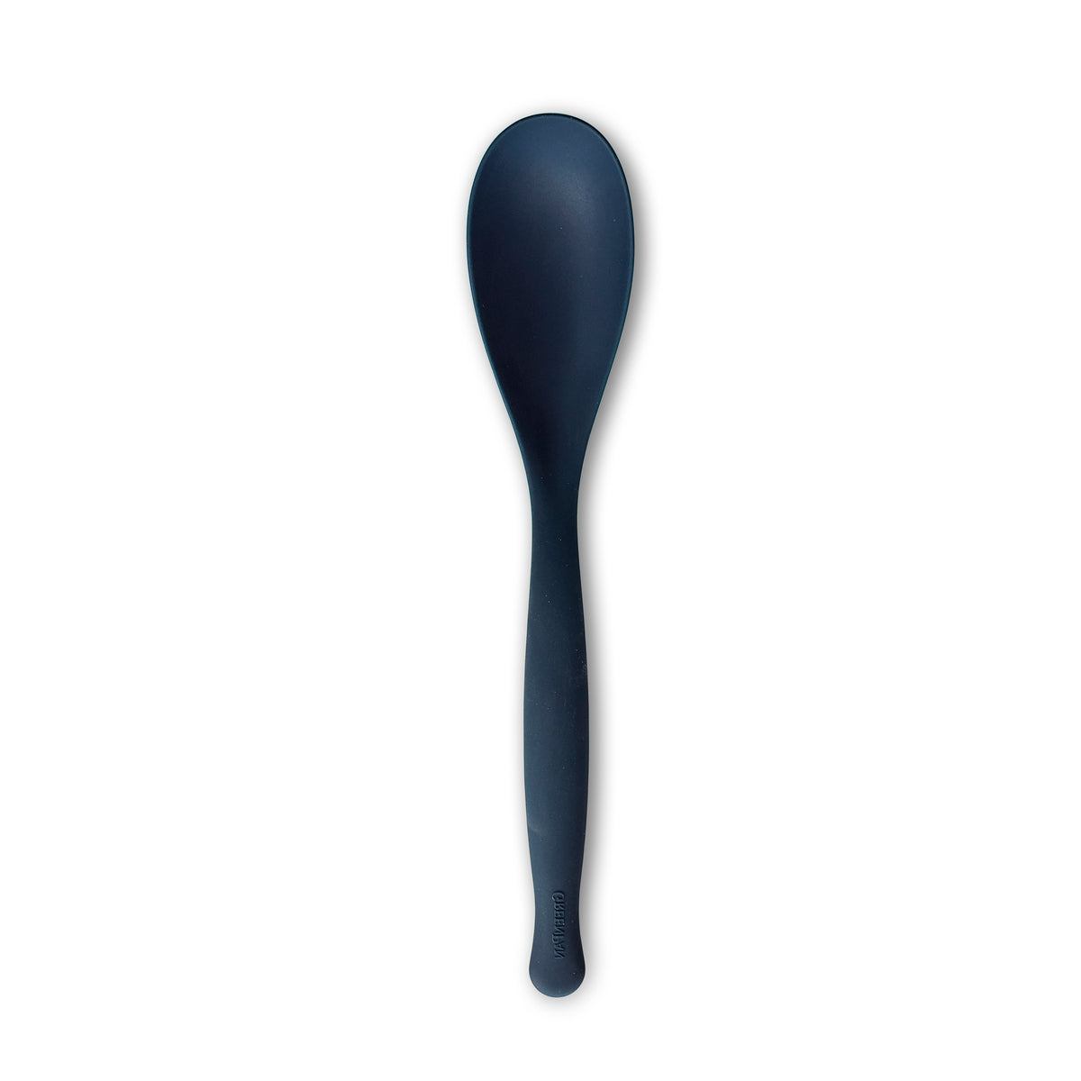 Premium Silicone Solid Spoon - Durable & Non-Slip Kitchen Utensil for Cooking, Baking & Serving | Oxford Blue | Ideal for Everyday Meals, Meal Prep & Outdoor Picnics