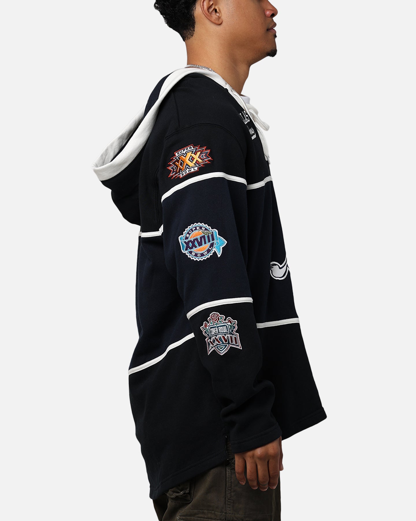 47 Brand Dallas Cowboys Super Bowl Gridiron Hoodie for Men - Jet Black NFL Football Fan Apparel - Perfect for Game Day & Casual Wear