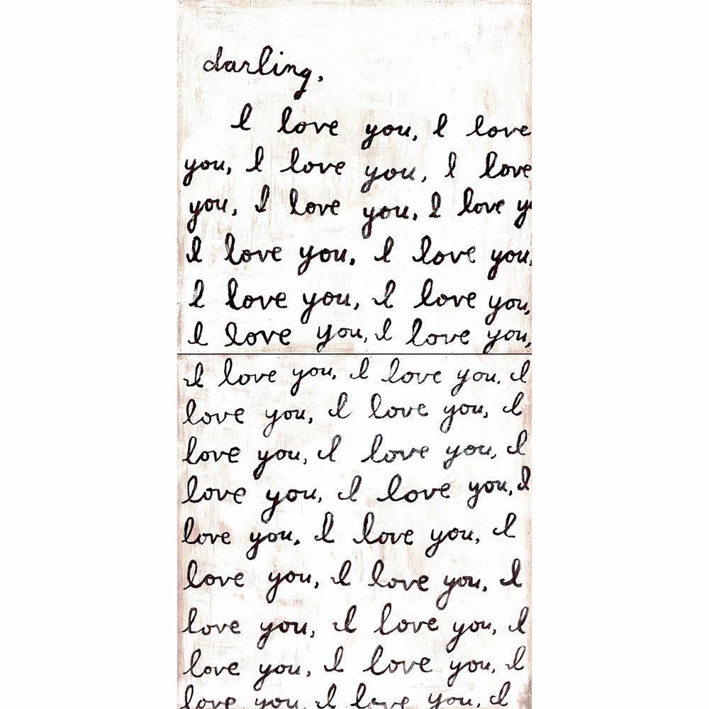 Personalized Letter For You Art Print - Custom Handwritten Style Wall Decor for Home, Office & Gifts - Perfect for Bedroom, Living Room & Wedding Presents