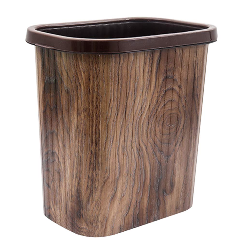 Rustic Farmhouse Wastebasket Trash Can - Decorative Metal Bin for Bathroom, Kitchen, Office, Dorm & Laundry Room | Perfect for Farmhouse Decor & Small Space Organization