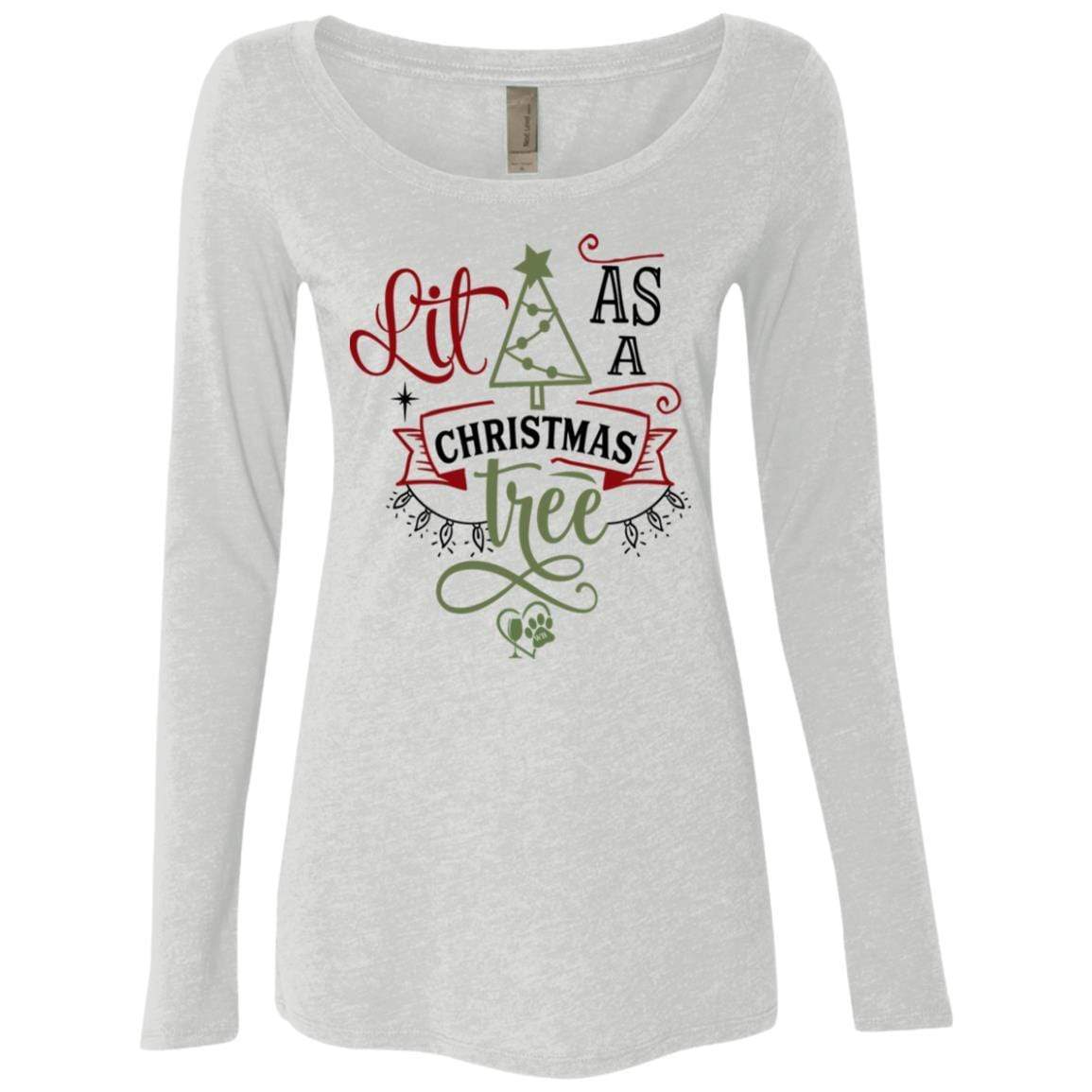 WineyBitches.Co Women's Long Sleeve Scoop Neck Tri-Blend T-Shirt - Soft & Comfortable for Casual Wear, Lounging, and Everyday Outfits