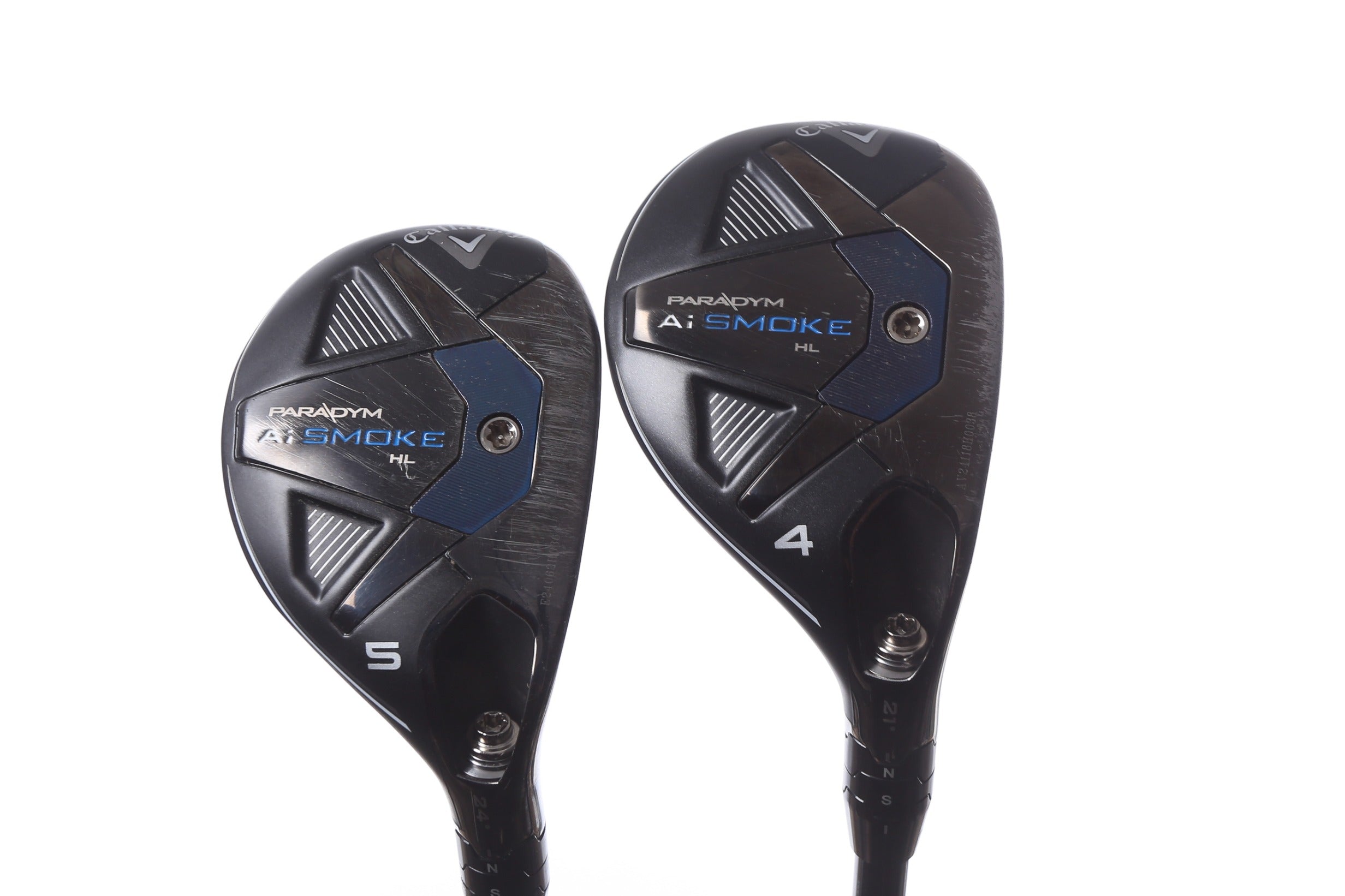 Pre-Owned Callaway Paradym Ai Smoke HL Hybrid Golf Clubs Set - Right Handed 4H & 5H with Regular Flex Shafts | Perfect for Mid-Handicap Golfers & Driving Range Practice