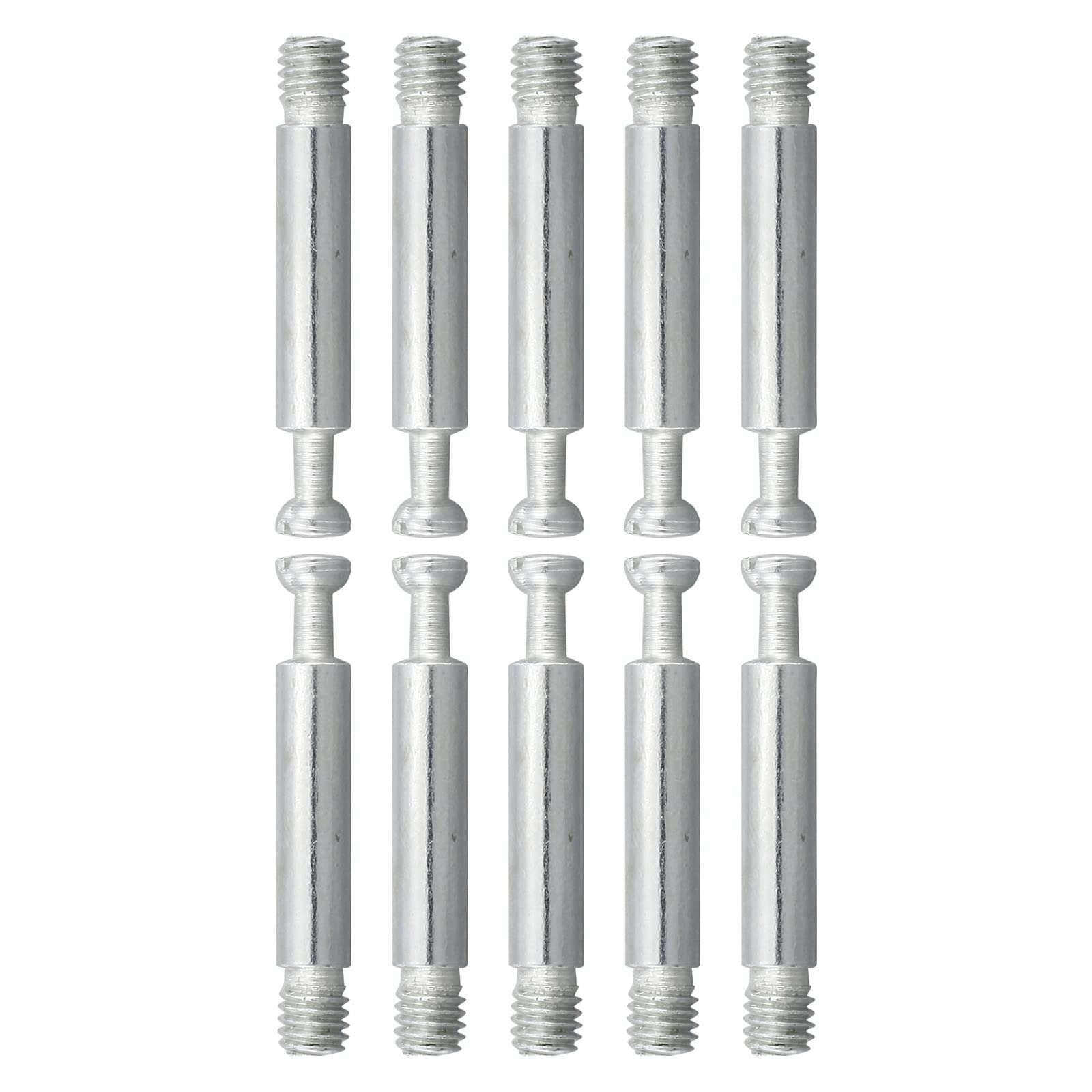 3-in-1 Furniture Connecting Kit (15x12mm DxH) - 10 Set - Heavy Duty Cam Lock Fittings for Wooden Wardrobe, Table, Bookshelf Assembly - Perfect for DIY Home Furniture Projects
