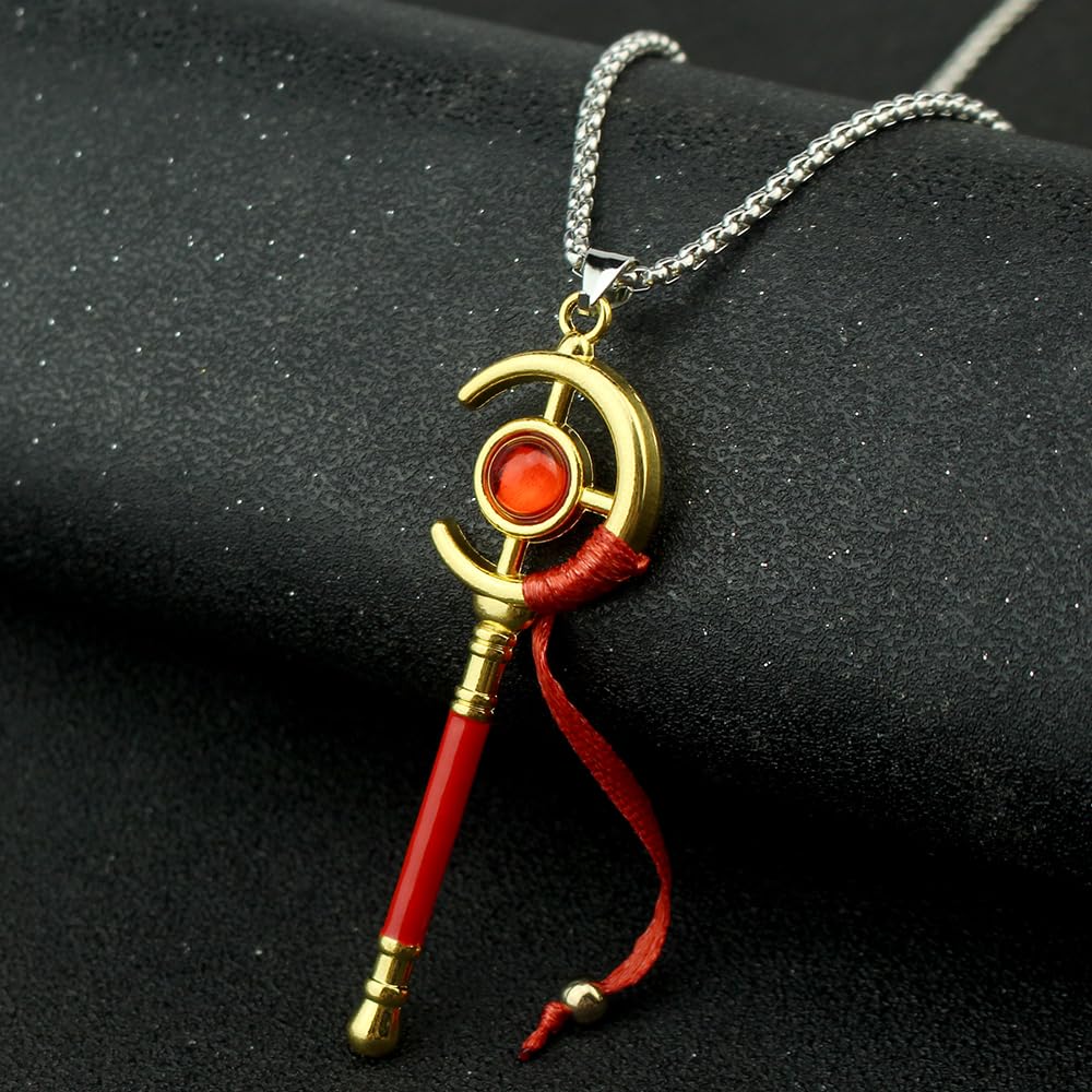 Frieren Anime Necklace - Cosplay Wand & Weapon Keychain for Men, Women, Girls | Perfect Gift for Anime Fans & Cosplay Enthusiasts