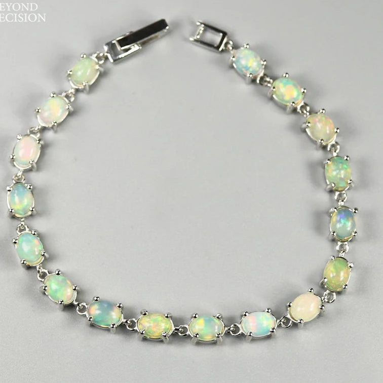 Enchanted Opal Bracelet for Women – Elegant Sterling Silver Gemstone Jewelry Gift for Birthday, Anniversary & Special Occasions | Perfect for Boho, Wedding & Everyday Wear