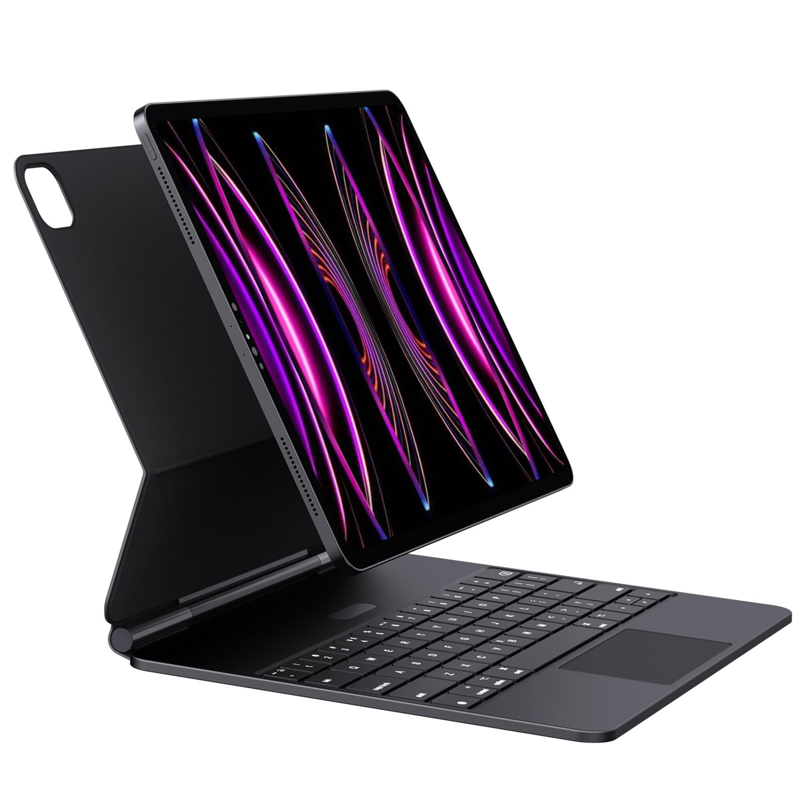 APPS2Car Magnetic Bluetooth Keyboard Case with Floating Stand for iPad Pro 12.9 (6th/5th/4th/3rd Gen) - Slim & Durable Protective Cover - Perfect for Work, Travel & Home Office