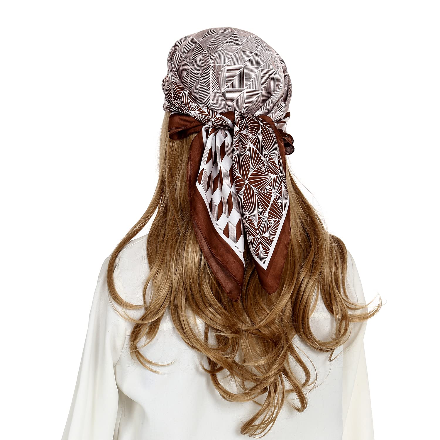 RIIQIICHY Women's Satin Silk Hair Scarf for Sleeping - 27.5
