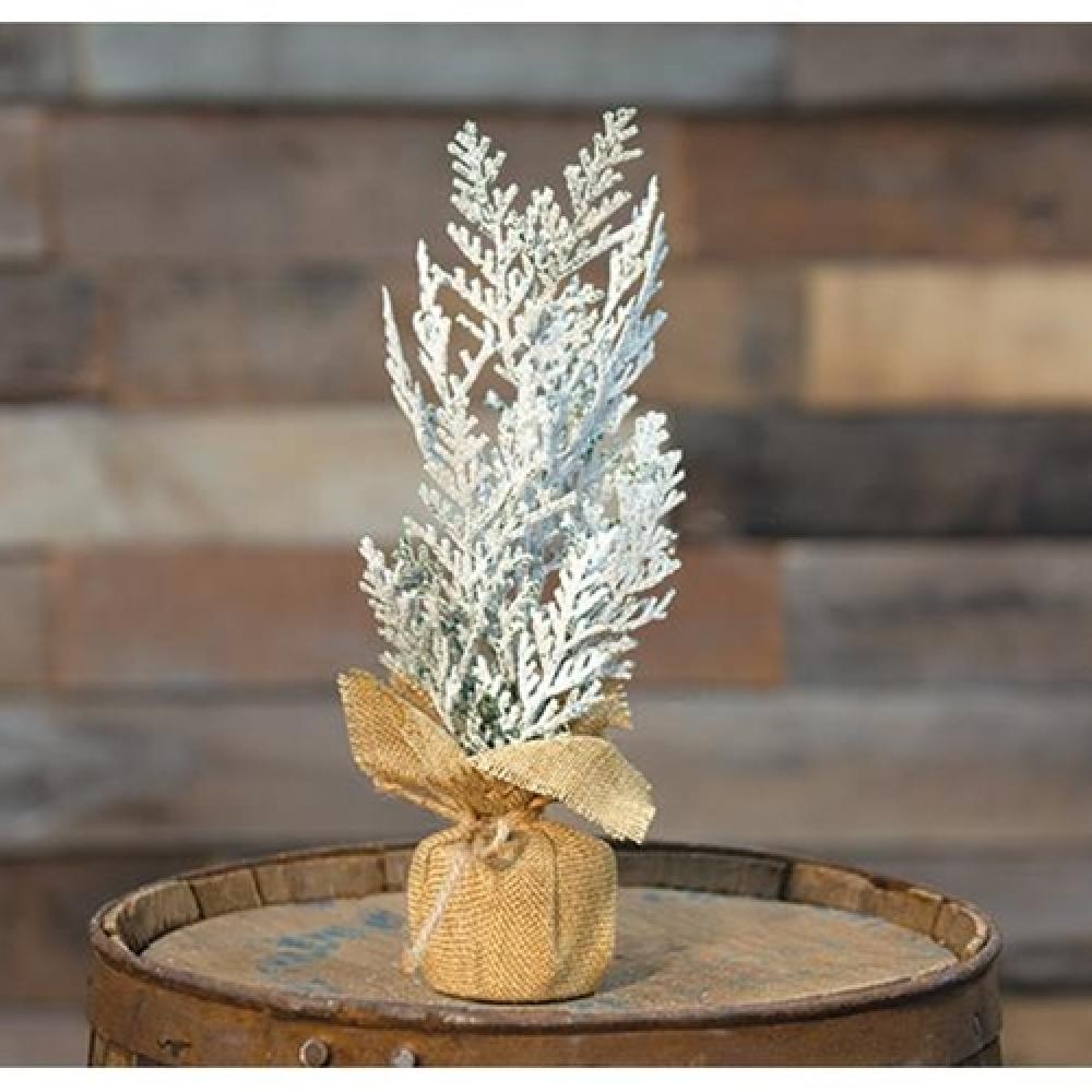 Frosty Cedar Tree 10 - Artificial Christmas Tree for Holiday Decor - Perfect for Living Room, Office & Festive Home Decorations