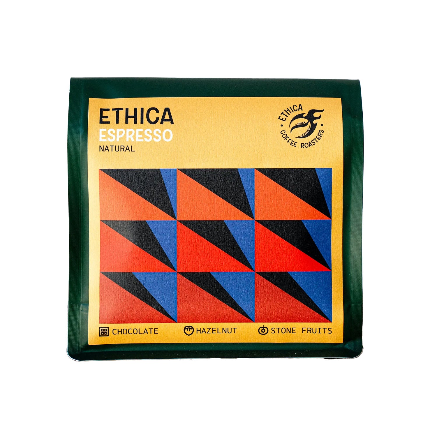 Ethica Espresso Natural Whole Bean Coffee - 250g Premium Arabica Beans for Rich Espresso & Brewing - Perfect for Home Baristas & Coffee Lovers