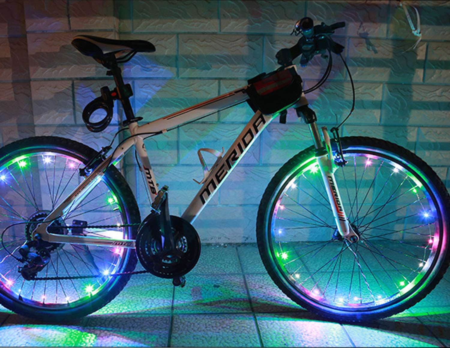 LED Bike Wheel Lights - Waterproof Bicycle Spoke Lights for Night Riding Safety, Warning Tire Strip Light - Perfect for Cycling, Commuting & Outdoor Adventures