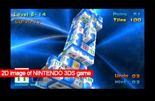 Renewed Mahjong CUB3D Game for Nintendo 3DS - Classic Tile Puzzle Game for Home Entertainment & Travel