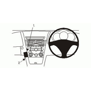 ClicOn No Holes Angled Dash Mount for Mazda RX 8 (2004-2007) - Secure Phone Holder for GPS Navigation & Hands-Free Driving
