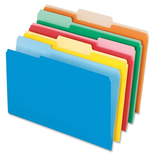 1/3 Cut Top Tab Legal Size Violet Interior File Folders - 100 per Box - Office Organization & Document Storage for Home, School, or Business Use