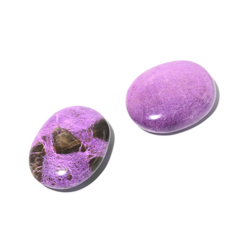 Atlantisite Palm Stone - Healing Crystal for Stress Relief & Meditation | Natural Serpentine & Stichtite Stone | Perfect for Reiki, Chakra Balancing & Spiritual Healing