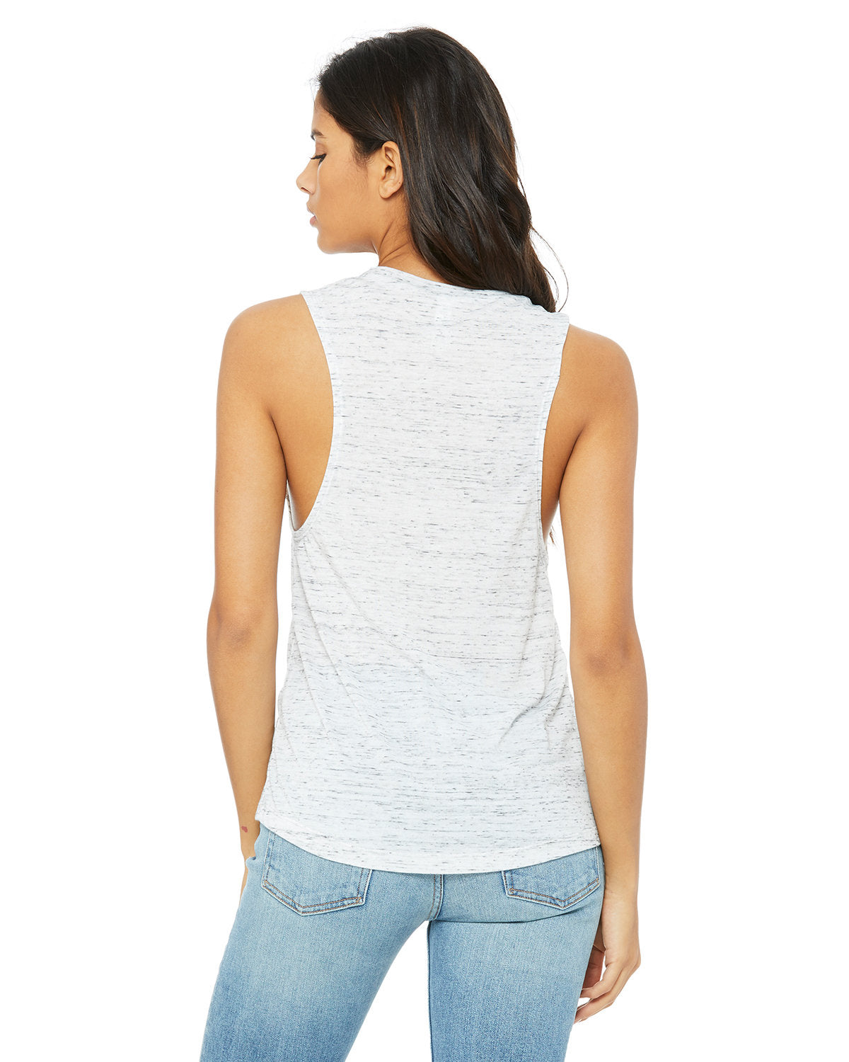Bella + Canvas B8803 Women's Flowy Scoop Neck Muscle Tank Top - Soft & Breathable for Yoga, Gym, and Summer Outfits
