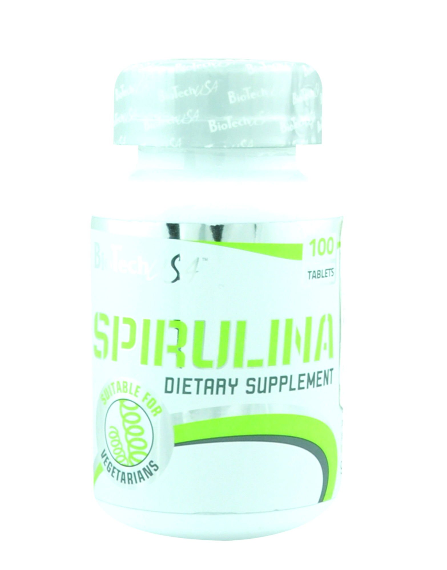 BiotechUSA Spirulina 100 Tablets - Premium Algae Superfood with Essential Vitamins & Minerals | Supports Immune System, Energy Boost & Detox | Ideal for Daily Wellness & Active Lifestyle