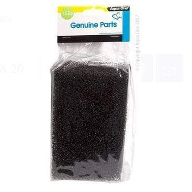 Aqua One Sponge Filter Media 3-Pack for Aquariums - Compatible with LifeStyle 127 & 157 Models (25168s) - Perfect for Freshwater & Saltwater Fish Tanks, Turtle Habitats, and Aquatic Plant Filtration