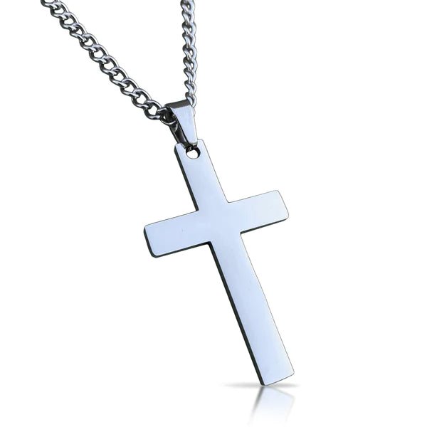 Stylish Cross Pendant Necklace with 18K Gold Plated Chain - Perfect for Everyday Wear, Gifts & Religious Occasions