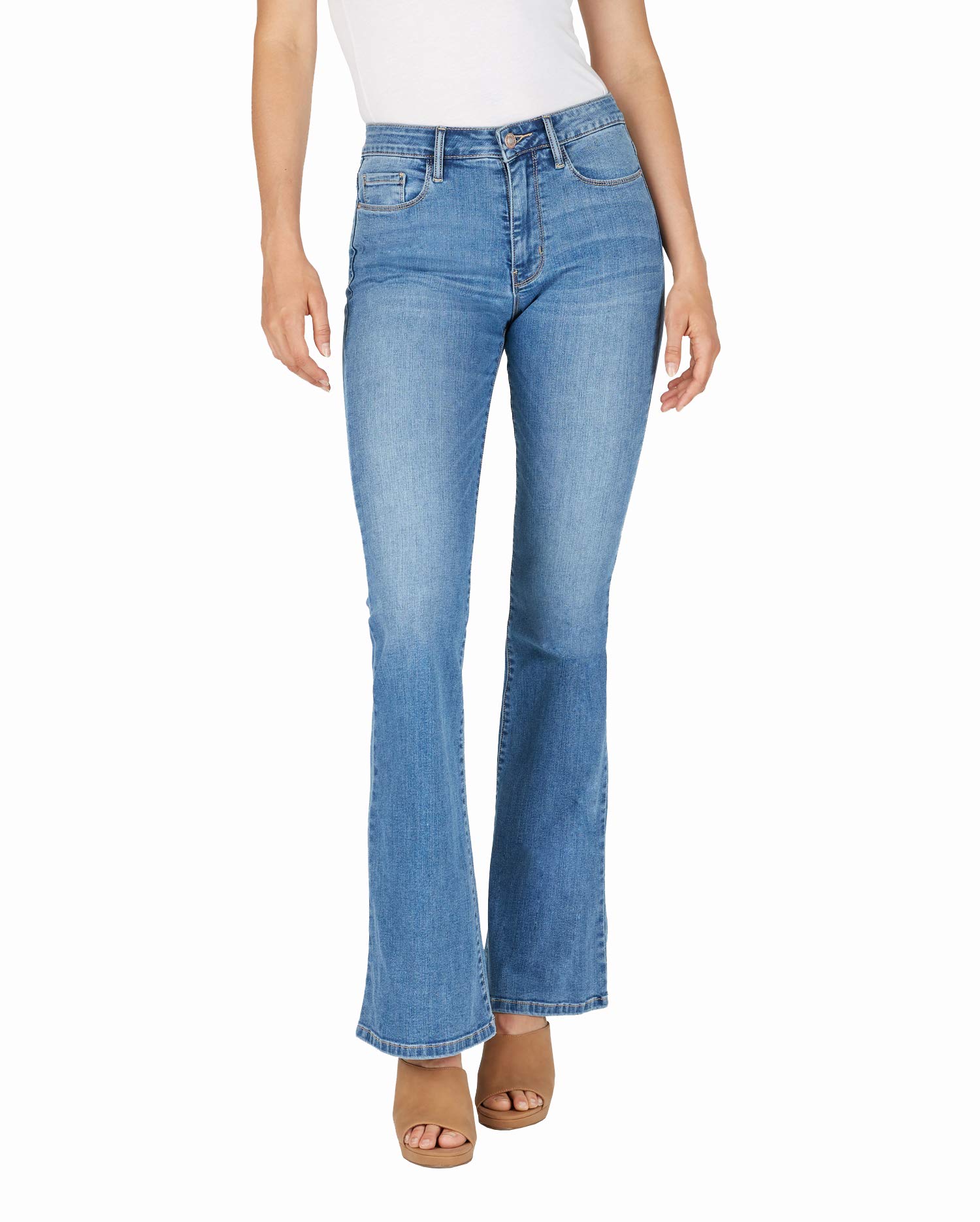 Numero Women's Mid Rise Bootcut Jeans - Stretchy Denim Pants for Casual Wear & Everyday Comfort