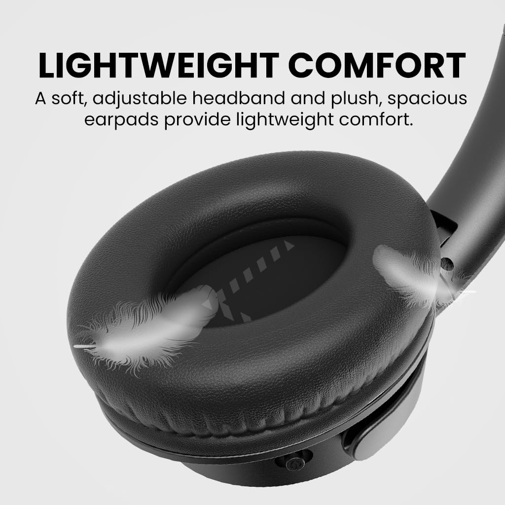 Avantree Ensemble Wireless TV Headphones with Charging Dock & Transmitter - Bluetooth & Optical/AUX Compatible for Seniors - 35Hr Playtime for Watching TV, Movies & Gaming at Home