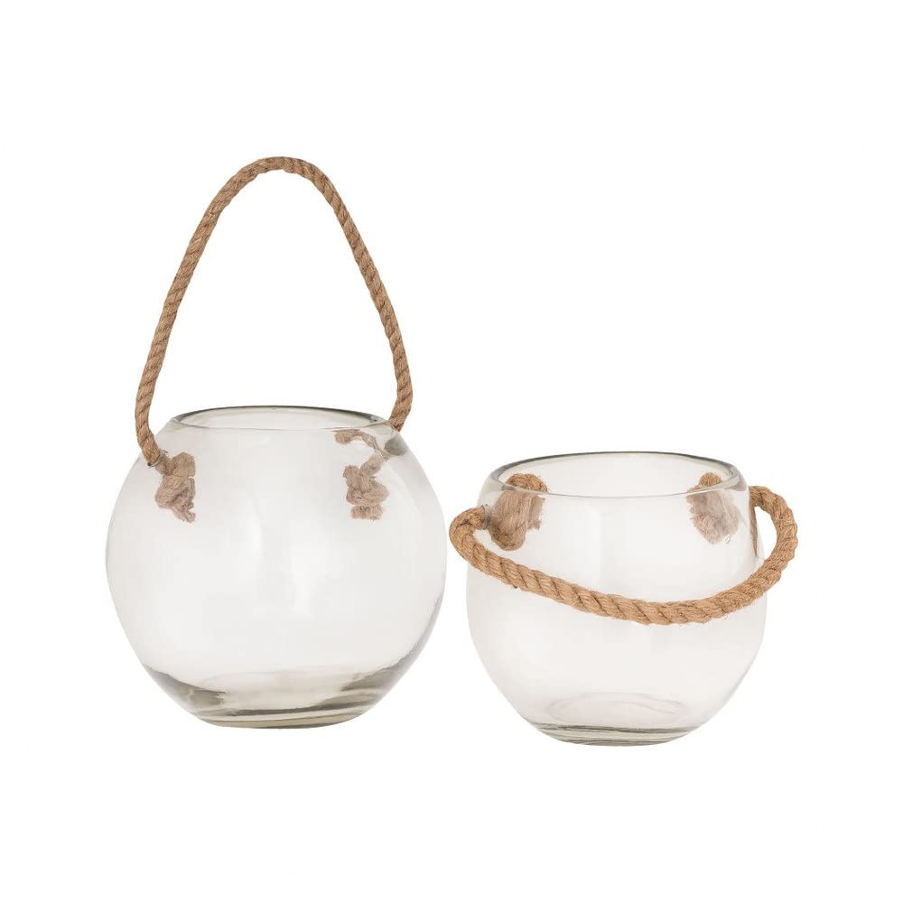 Rustic Set of 2 Outdoor Luminarias - Handcrafted Mexican Tin Candle Holders for Patio, Garden, and Pathway Lighting Decor