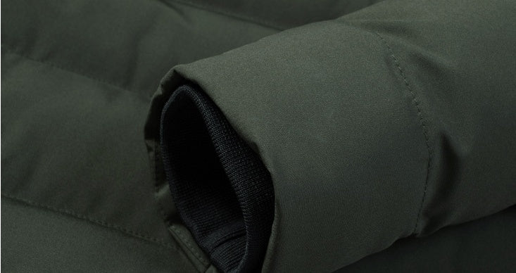 USB Heated Down Jacket - Smart Electric Winter Coat with Hood, Thicken Warm for Outdoor Hiking & Skiing - Large Size Available - Perfect for Cold Weather Adventures and Winter Sports