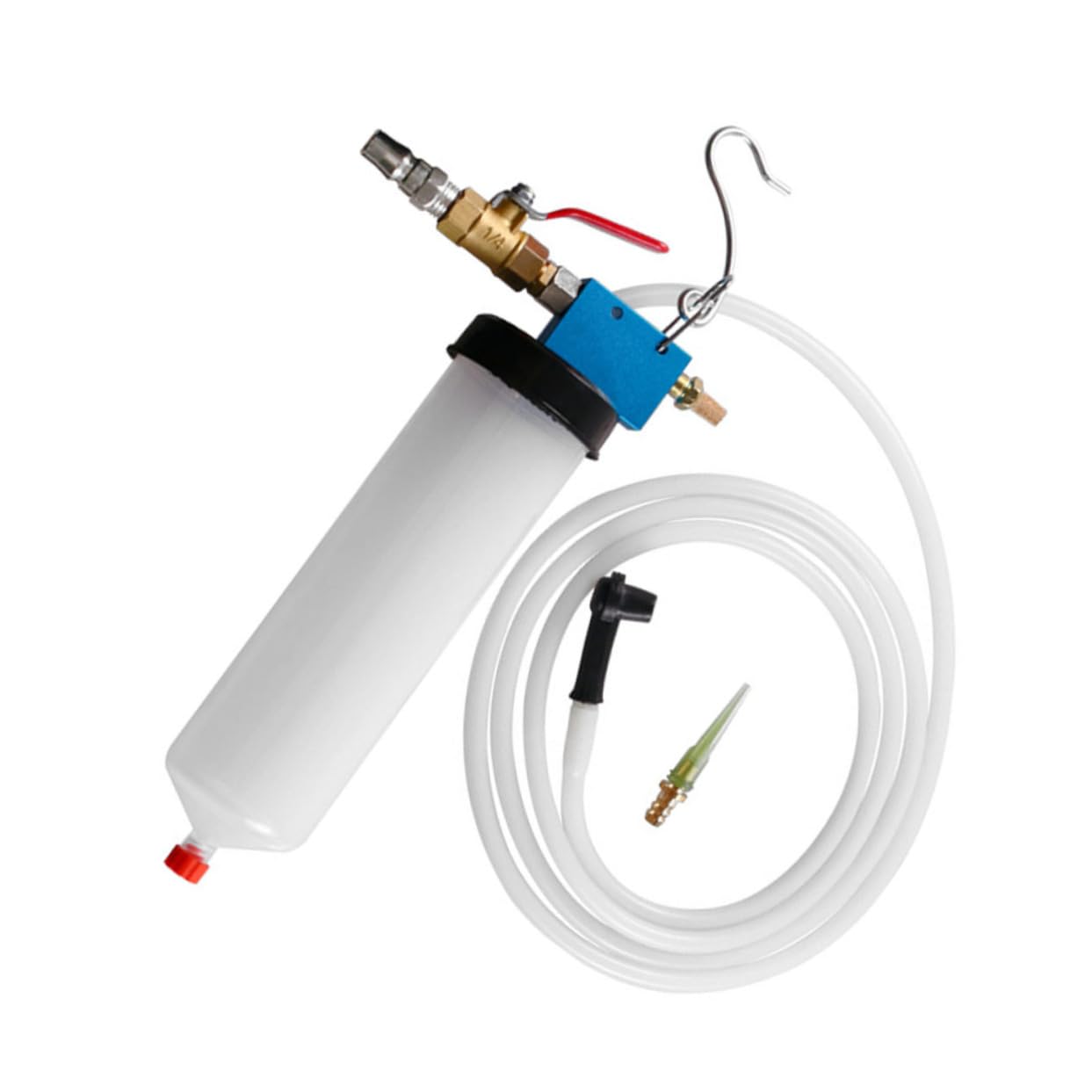 PLAFOPE Universal Brake Fluid Extractor & Bleeder Kit - 15-in-1 Motorcycle & Car Brake Oil Replacement Tool with Vacuum Pump - White Plastic Brake System Tester for Easy DIY Brake Maintenance (Perfect for Garage Mechanics & Home Auto Repair)