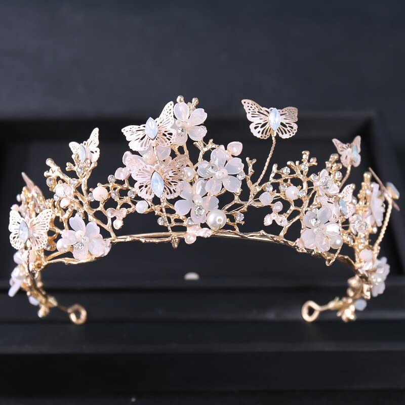 Luxury Gold Crystal Wedding Tiara for Women - Rhinestone Bridal Crown Hair Jewelry for Prom, Party & Special Occasions | Elegant Diadem for Brides & Women's Events