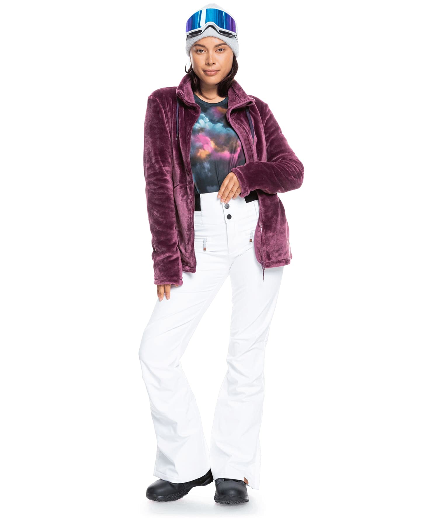 Roxy Women's Rising High Snow Pants - Waterproof Insulated Ski Pants for Winter Sports & Outdoor Activities