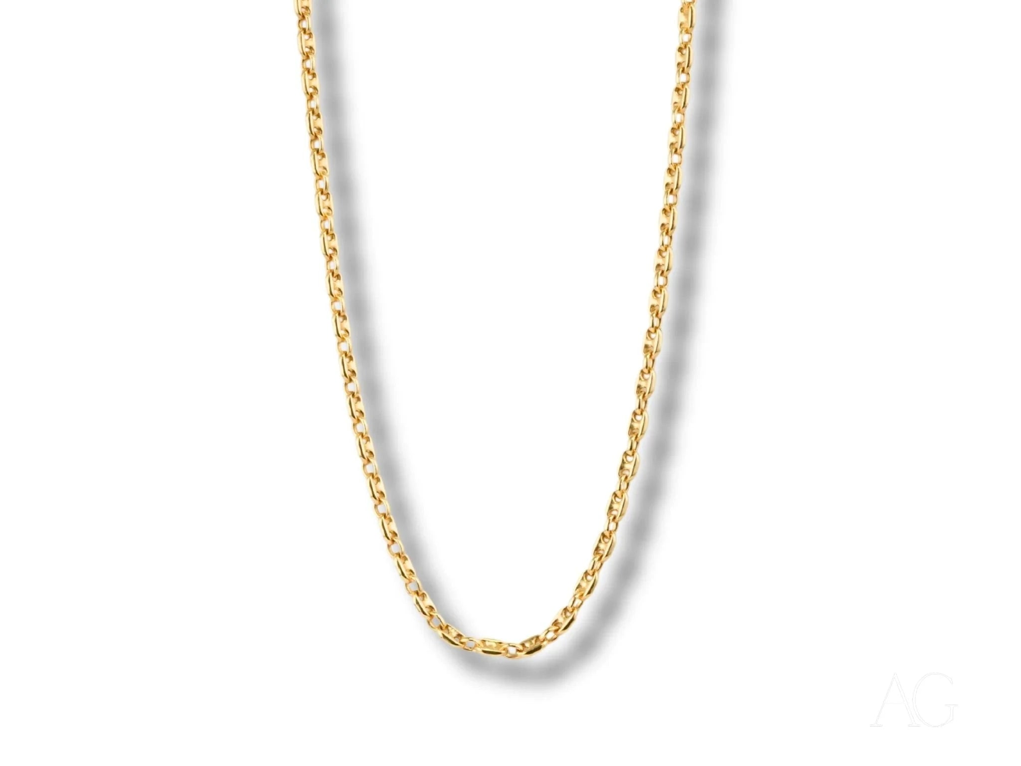 18K Gold Chain Necklace for Women - Classic Dainty Layering Necklace Jewelry Gift for Her - Perfect for Everyday Wear, Date Night & Special Occasions