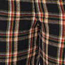 Vintage 1930s Thelma High Waisted Suspender Pants in Black & Auburn Plaid - Retro Fashion for Women, Perfect for Cosplay, Steampunk Outfits, and Vintage-Themed Parties