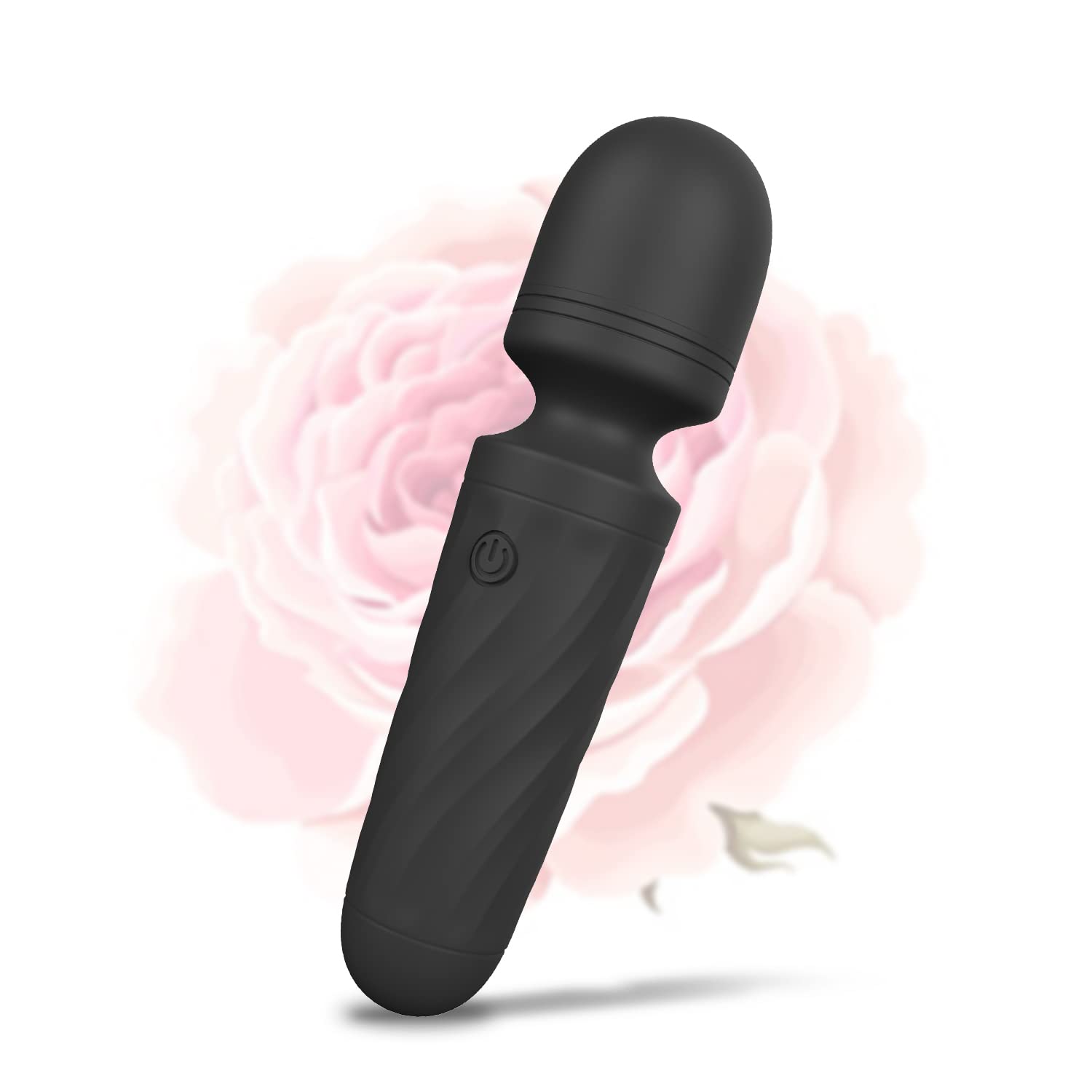 Rechargeable Mini Personal Massager - 10 Speed Settings, Cordless & Waterproof, Ultra Quiet Portable Massage Gun for Neck, Back, Shoulder Pain Relief - Perfect for Home, Office, Travel (4.6 x 1.16 inches, Black)