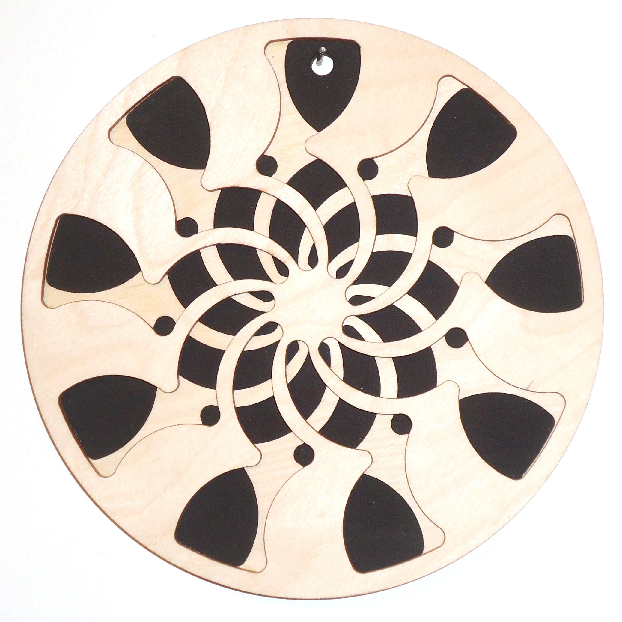 Baltic by Design Spiro Wooden Trivet - Heat Resistant Kitchen Trivet for Hot Pots & Pans - Handmade Decorative Coaster for Dining Table & Countertop Protection