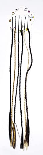 BOXO 20g Multicolor Clip-in Hair Extensions for Women & Girls - Easy to Use Synthetic Hair Pieces for Styling & Volume (Pack of 1) - Perfect for Parties, Cosplay & Daily Fashion