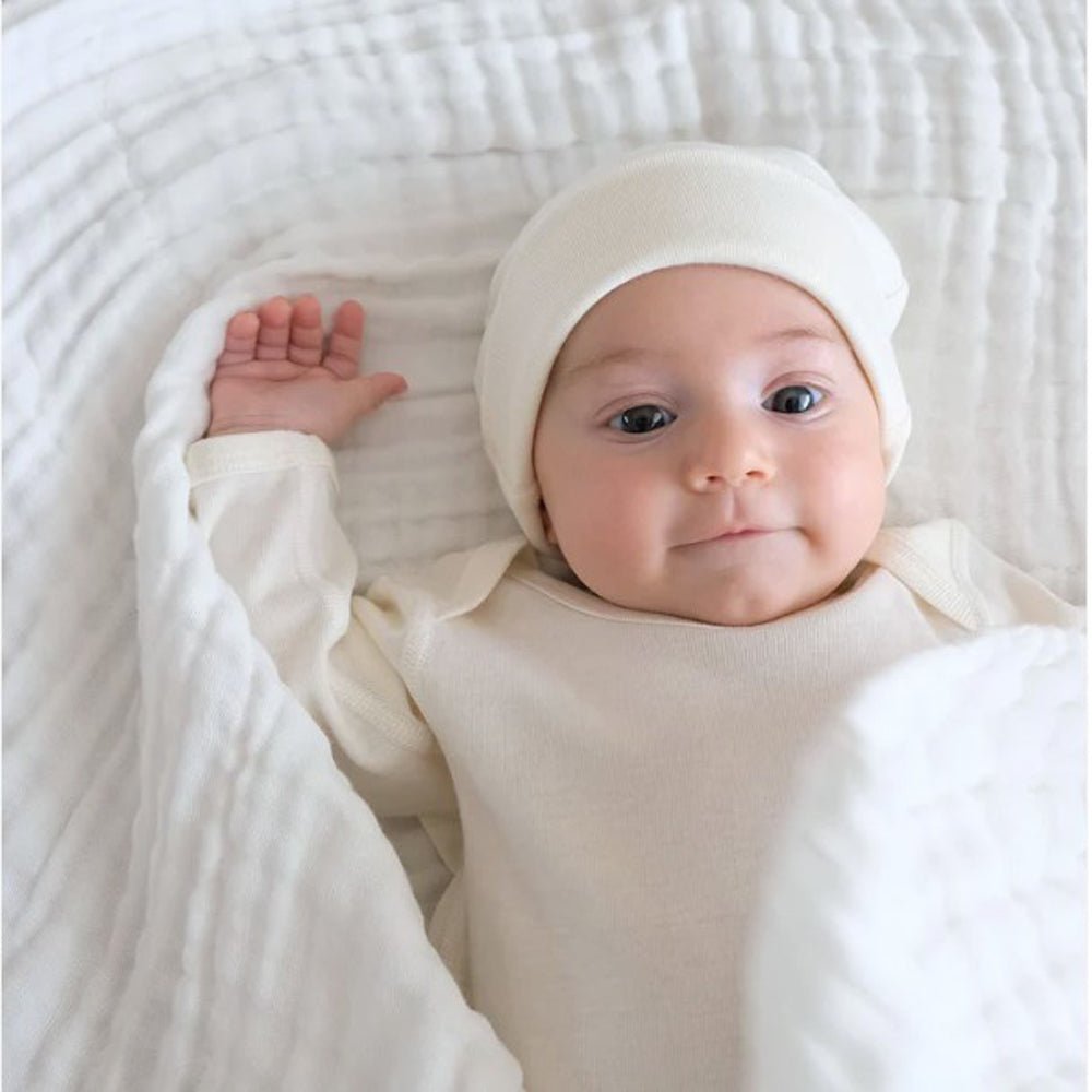 Soft Organic Cotton Muslin Baby Wrap Swaddle Blanket - Breathable & Lightweight for Newborns, Infants & Toddlers - Perfect for Swaddling, Nursing Cover, Stroller Blanket & Photo Shoots