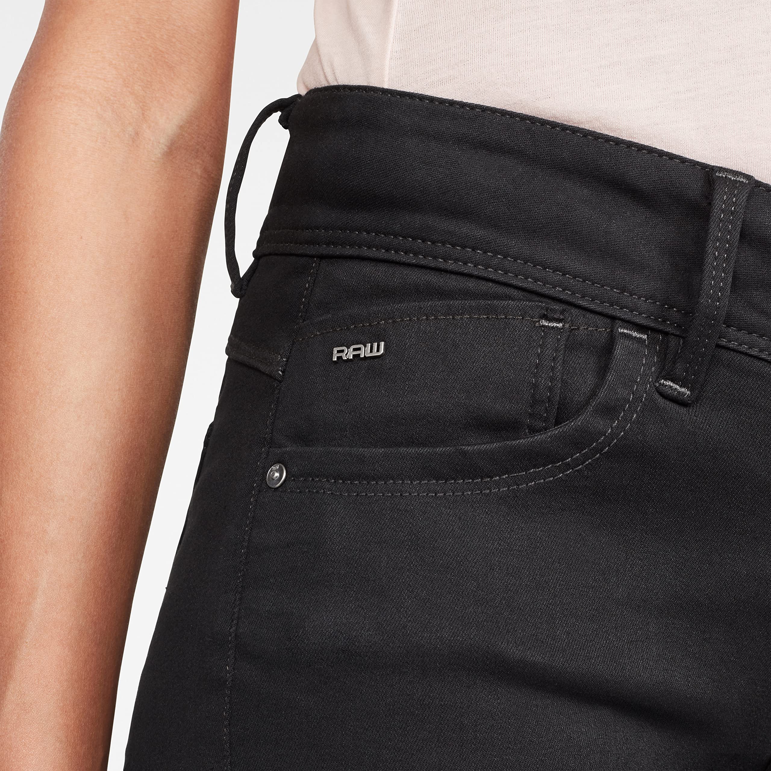G-STAR RAW Women's Lynn D Mid Rise Super Skinny Fit Jeans - Stylish Slim Stretch Denim Pants for Everyday Wear & Night Out