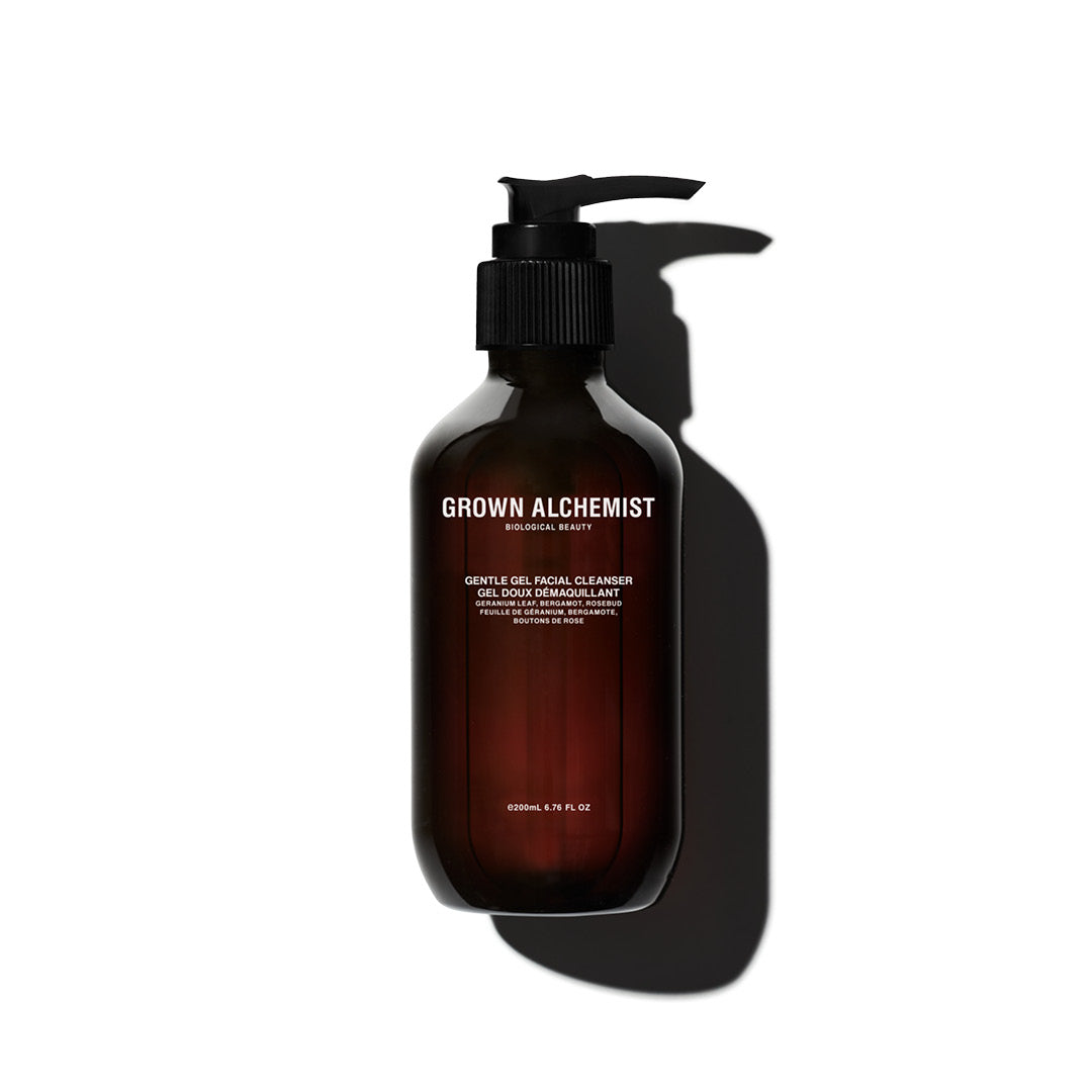 Grown Alchemist Gentle Gel Facial Cleanser with Geranium Leaf, Bergamot & Rosebud - Hydrating Face Wash for Sensitive Skin - Perfect for Morning & Night Skincare Routine